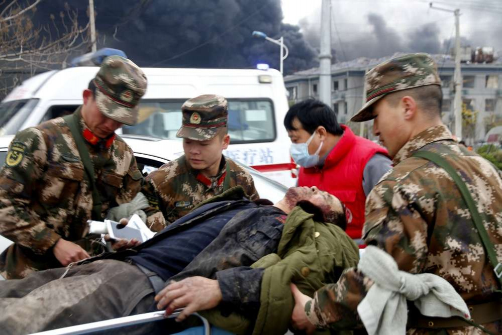 Қытайдағы химзауытта олған жарылыс салдарынан 44 адам қаза тапты