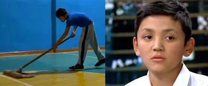 Еден жуып жүріп, ән салған бала желіде "жұлдызға" айналды