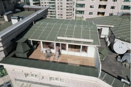 Алматы тұрғыны 18 қабаттық үйдің төбесіне баспана салып алған