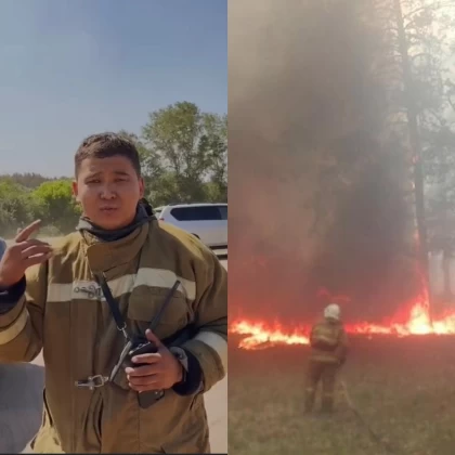 "Желкеде тұрып алып, "нервқа" тиесіздер": Абай облысындағы өрт сөндіруші жұмысқа кедергі келтірген шенеуніктерге ашуға толы видеоүндеу жолдады