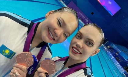 Қазақстандық спортшылар көркем жүзуден Парижде өтетін олимпиада лизенциясын ұтып алды