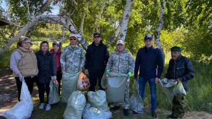 Тазалық өз өлкеңнен басталады: Әулиекөл тұрғындары орман алқаптарын тазартып, жаңа ағаштар екті