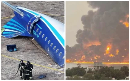 Әзірбайжан ұшағының апаты кезінде Ресейдің әуе кеңістігі жабылған, АҚШ пен Израиль Йемен астанасына шабуыл жасады: Әлем жаңалықтарына шолу