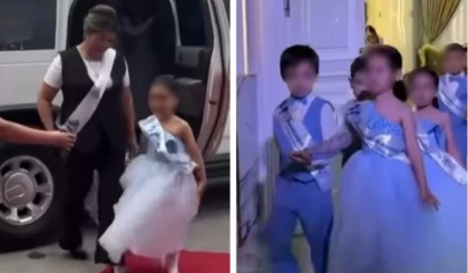 Лимузин жалдап, мейрамханада өткізген: Ақтауда балақайлардың балабақшамен қоштасу кеші дүркіреп өтті (видео)