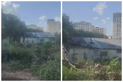Астанада құрылыс компаниясы ішінде балалары бар үйдің шатырын бұзып, сүрмек болған