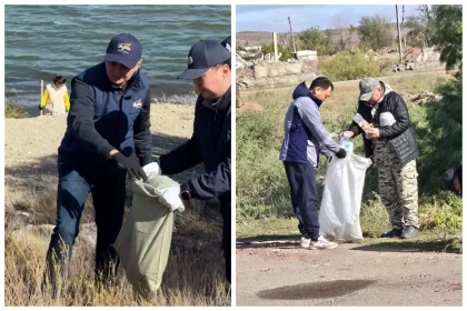 В области Ұлытау около 1000 коллективов приняли активное участие в республиканской акции "Таза Қазақстан"