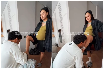 "Шектен шығып кетті": Айжұлдыз Адайбекованың аяғын сүйген күйеуі сынға қалды