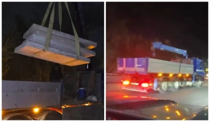 Блогер Үлкен Алматы өзені жағалауындағы гранит тақталардың ұрланып жатқан сәтін видеоға түсіріп алды