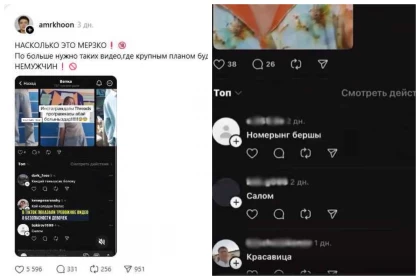 "Педофилдер арамызда жүр": Кішкентай қыздардың видеосына пікір қалдырып, қырындаған еркектер желі қолданушыларын шошытты