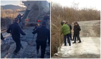 "Әкімдікті күтіп шаршадық": Өскемен тұрғындары өз күштерімен көпір салып алған