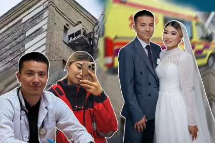 "Мұрнынан да, басынан да қан атқылап ақты": Үстіне кондиционер құлаған фельдшердің күйеуі кінәлілерді жауапқа тартылуын талап етті