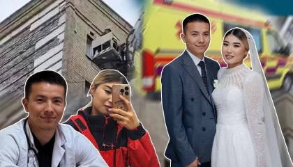 "Үйленгенімізге екі апта ғана болған": Үстіне кондиционер құлаған фельдшердің күйеуі кінәлілердің жауапқа тартылуын талап етті