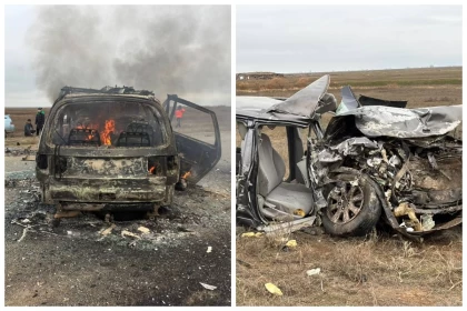 Батыс Қазақстан облысында жантүршігерлік жол апатынан 8 адам қаза тапты (видео)