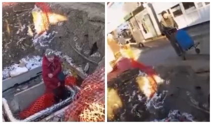 Өскеменде 74 жастағы қария ашық жатқан шұңқырға құлап кетті (видео)