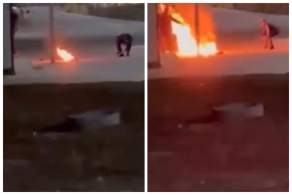 Маңғыстау облысында ер адам полицияның көз алдында өзін өртеп жібермек болды