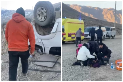 Көлсайда шетелдік туристерді тасымалдайтын көлік апат болып, бір адам қаза тапты (видео)