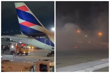 Бразилия әуежайында жолаушылар ұшағы өртке оранды