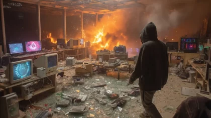 Сауда орталығының мүлкін қиратып, өртеп жіберген қазақстандық 8 жылға сотталды