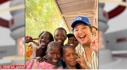 Қазақ қыз Африкада бастауыш сынып оқушыларын оқытып жүр