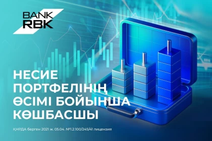 Bank RBK несие портфелінің өсімі бойынша көш бастады