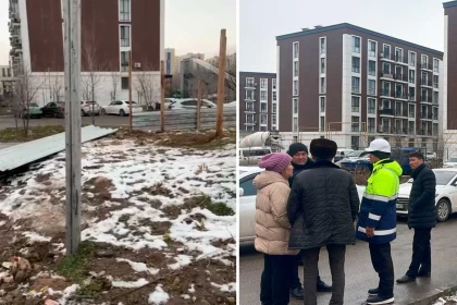 "Балалар алаңын салсын, болмаса тиіспесін": Алматыда шағынаудан тұрғындары үйінің жанында рұқсатсыз құрылыс жүріп жатқанына қарсы шықты