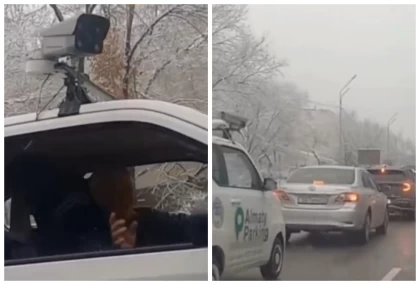 "Кептелісте жүргің келсе, төле": Алматылық тұрғын жолда келе жатып тұрақ үшін айыппұл алған