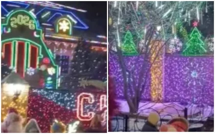 Алматы облысында жеке үйдің "жаңа жылдық" безендіруі желідегілерді сүйсінтті (видео)