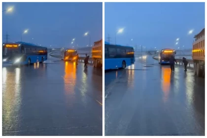 Астана – Қарағанды тасжолы көктайғаққа байланысты жабылды (видео)