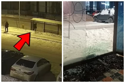 Астанада ер адам мас күйде аялдамадағы шыныны теуіп сындырған (видео)