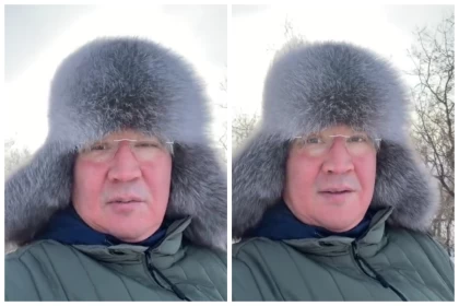 Павлодар облысының әкімі дәстүрінен жаңылмай, 1 қаңтарда таңертең ат үстінде тікелей эфирге шықты (видео)