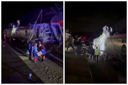 Испанияда екі жүрдек пойыз рельстен шығып кетіп, соқтығысқан: 21 адам мерт болды