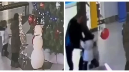 Көкшетауда сауда орталығында бүлдіршінді жаңажылдық безендіруден тоқ соқты (видео)