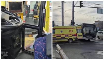 Алматыда жолда келе жатқан автобус жүргізушісі кенеттен көз жұмды (видео)