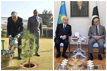 Тоқаев Пәкістан премьер-министрінің резиденциясына ағаш отырғызып, келіссөз жүргізді