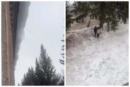 Риддер қаласында ғимарат шатырынан мұз құлап 76 жастағы зейнеткер зардап шекті