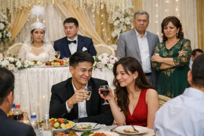 "Орын жетпей 110 мың теңге төледік": Алматыда бейтаныс жұп тойға шақырусыз кіріп тегін тамақтанып көңіл көтерген