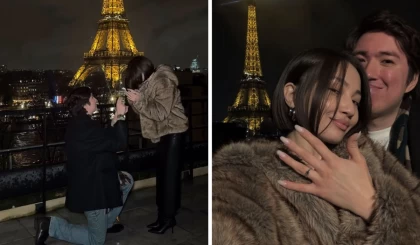 Әнші M'Dee Парижде сүйіктісіне үйленуге ұсыныс жасады