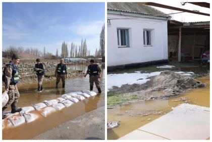 Жамбыл облысында су тасқыны басталды: Әкім тұрғындарға көмек беруді тапсырды