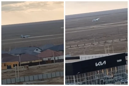 Ресейлік жойғыш ұшақ Атырау әуежайына шұғыл қонды (видео)