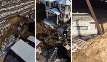 Бесағашта жөндеуіне 270 миллион теңге жұмсалған беткей екі жыл өтпестен қирап қалды