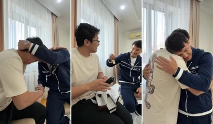 "Осы күнді 5 жыл армандадым": Еркебұлан Тоқтар інісіне Алматыдан пәтер сыйлады