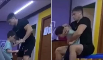 "Бастарынан таяқпен, жұдырықпен ұрады": Желіде Алматыдағы орталықта балаларды қинап жаттықтырған видео тарады