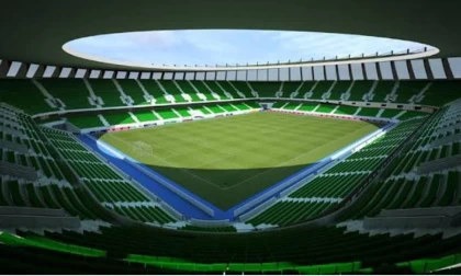 Шымкентте екі жылда салынады делінген стадионның құрылысы әлі қарқын алған жоқ