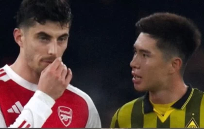 Әділет Садыбеков “Арсенал” ойыншысы Кай Хавертцпен не туралы сөйлескені белгілі болды