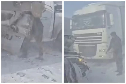 Астана – Қарағанды тасжолында боран салдарынан жаппай жол апаты болды: Бір адам қаза тапты