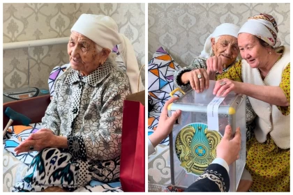 Ровесница века из Мангистау благословила казахстанцев и сделала свой выбор
