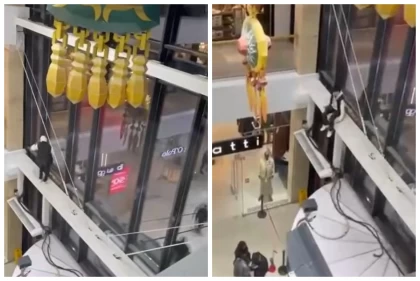 Атырауда сауда үйінде биік қабаттан өрмелеп түспек болған жасөспірім құлап жарақат алды