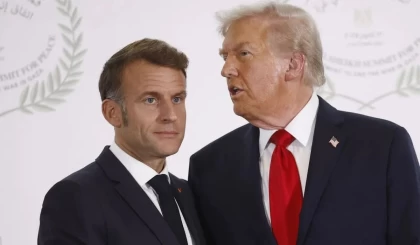 "Әйелі оған жаман қарайды": Трамп Макронды мазақ етті