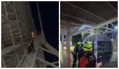 Астанадағы шолу дөңгелегінен өрт шықты (видео)