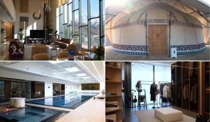 4 гектар жер, киіз үй, жеке фитнес орталығы мен бассейн: Тұрсынғали және Баян Алагөзовтердің үйі қазақстандықтарды таңғалдырды